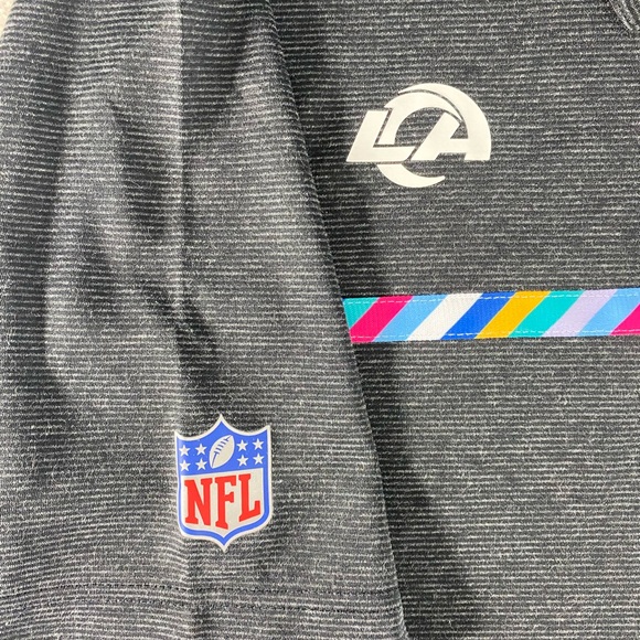 LA Rams NFL Crucial Catch Nike Polo Style Dri-Fit Men’s Shirt - Picture 3 of 8